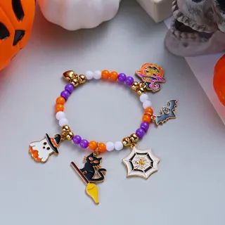 万圣节南瓜猫咪幽灵手链