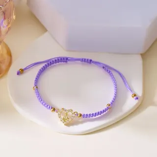 爱心圣母玛利亚编织手链