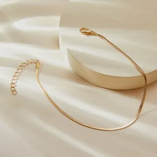 扁状链条龙虾扣脚链
