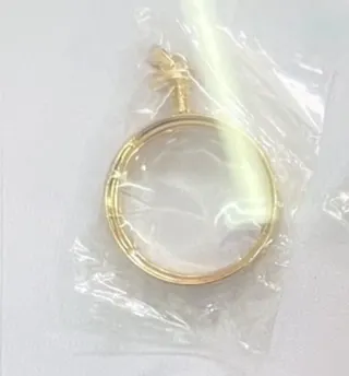 圆形玻璃大号干花框吊坠配件