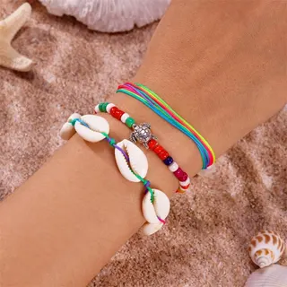 3件套贝壳海龟米珠手链