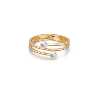 Doppellagiges Perlenarmband