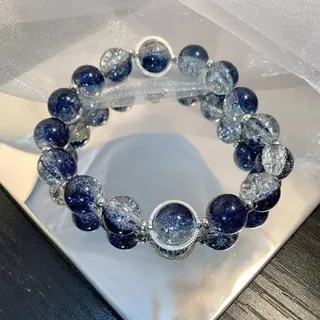 深海渐变色爆花手链