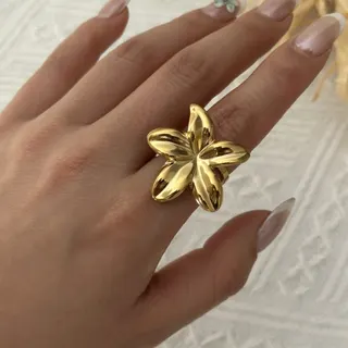 不锈钢复古海星戒指