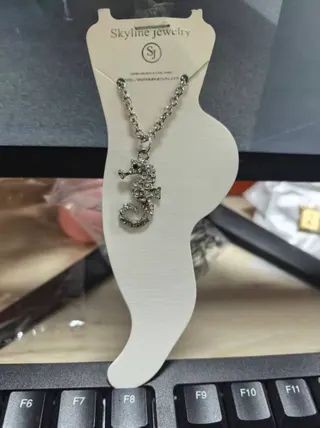 海马镶钻脚链