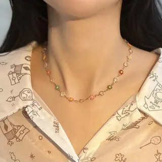 七彩雏菊项链