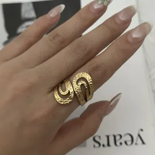 简约几何线条戒指