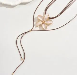五瓣花长款项链