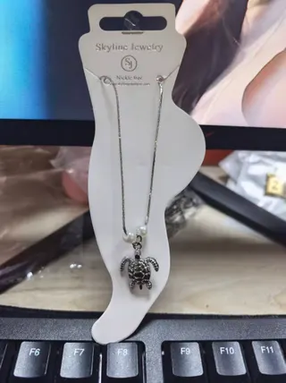 乌龟仿珍珠脚链