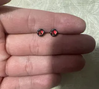 不规则眼睛耳钉耳环