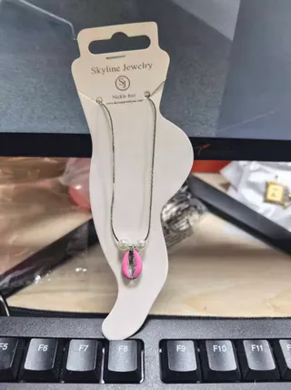 贝壳仿珍珠脚链