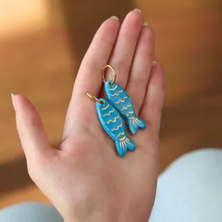 不锈钢小鱼耳钉耳环