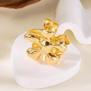 银色小花朵发饰发夹