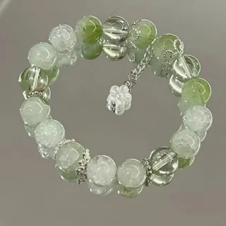小苍兰柠檬碎花手链