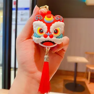 醒狮钥匙扣手机链包包挂饰