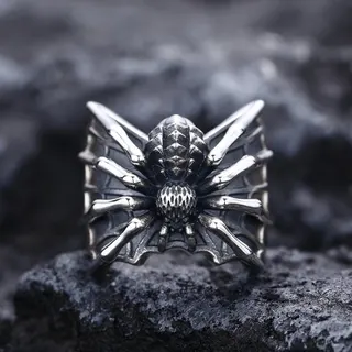蜘蛛开口可调节戒指