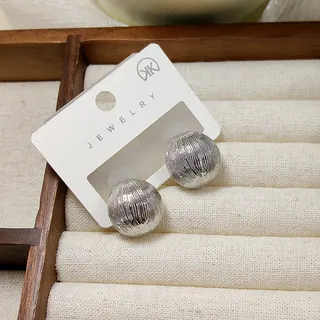 秋夸张圆形耳钉耳环