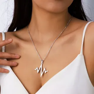闪电锁骨链项链