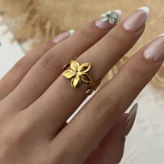 不锈刚海洋风贝壳海螺蝴蝶花朵戒指9件套装