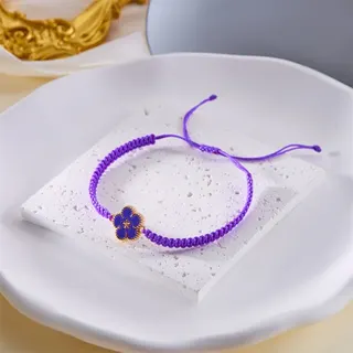 五瓣花编织手链