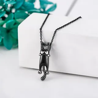 可爱顽皮猫咪项链