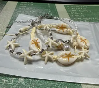 简贝壳海星手链套装
