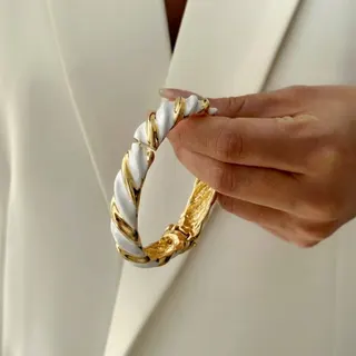 金边不规则金属风手镯