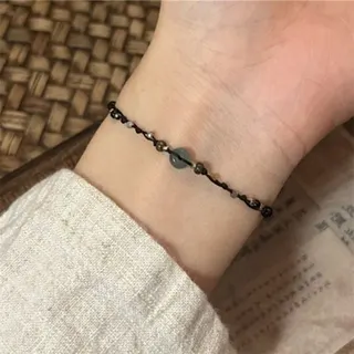 平安扣串珠编织手链