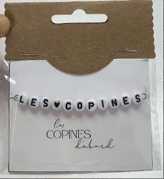 字母串纸卡手链