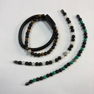 天然石串珠组合手链套装