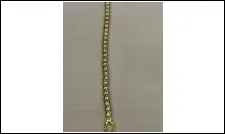 刻字14K GF镶锆石手链
