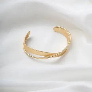 扭曲莫比乌斯环开口手链手镯