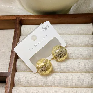 秋夸张圆形耳钉耳环