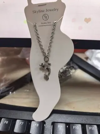 海豚镶钻脚链