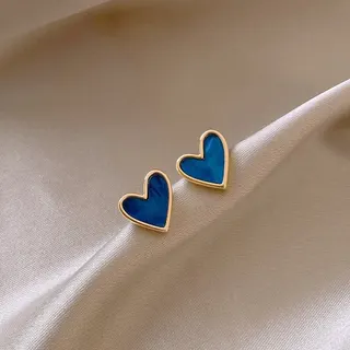 爱心滴油耳钉耳环