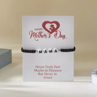 MAMA母亲节编织纸卡手链