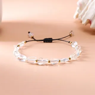 天然石手工编织可调节手链
