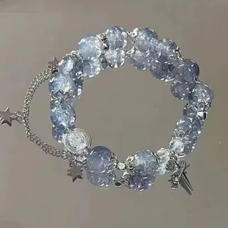十字架爆花琉璃手链
