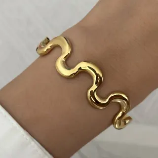 复古渐变滴油不锈钢手镯