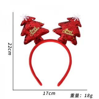 圣诞节鹿角圣诞帽发箍