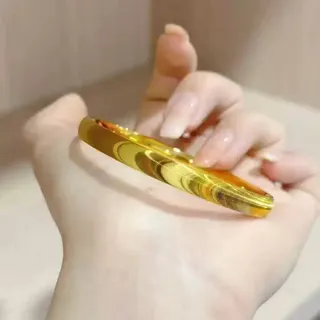 猫眼拉丝波浪纹开口手镯