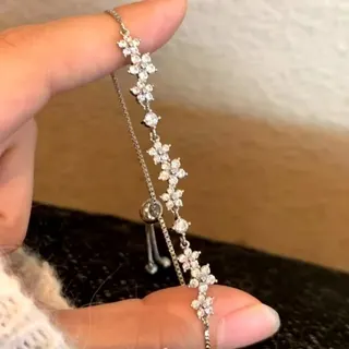 满钻樱花抽拉手链