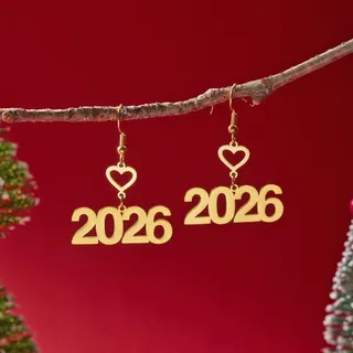 2026新年不锈钢耳环